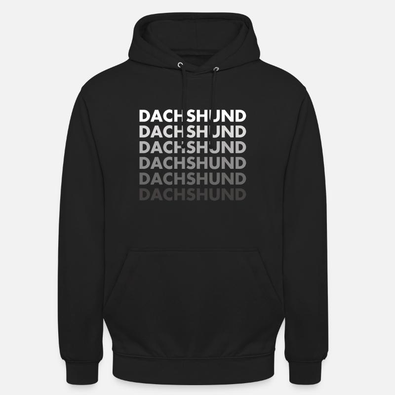Teckel - Sweat-shirt à capuche unisexe - noir