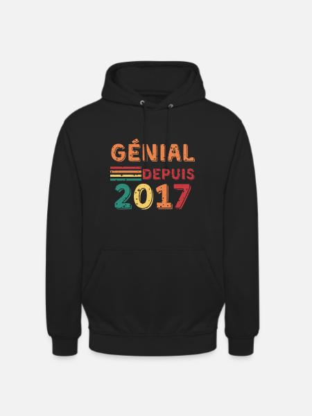 Awesome since 2017 - Unisex Hoodie - black