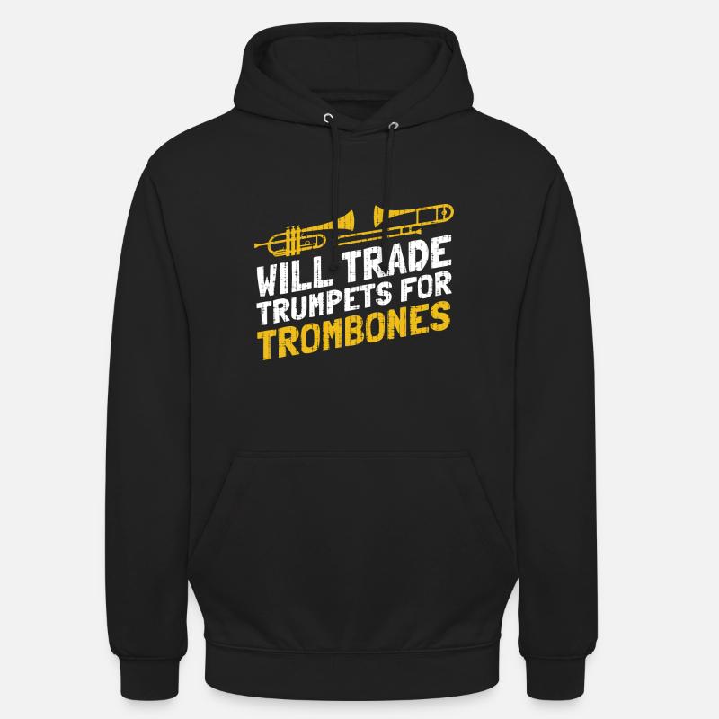 Posaune - Unisex Hoodie - Schwarz