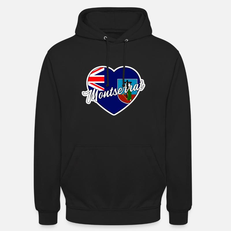 Montserrat - Sweat-shirt à capuche unisexe - noir