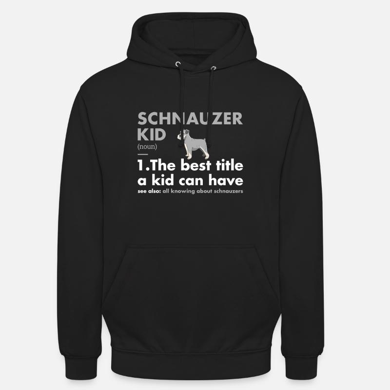 Schnauzer Kid Definition - Unisex Hoodie - Schwarz