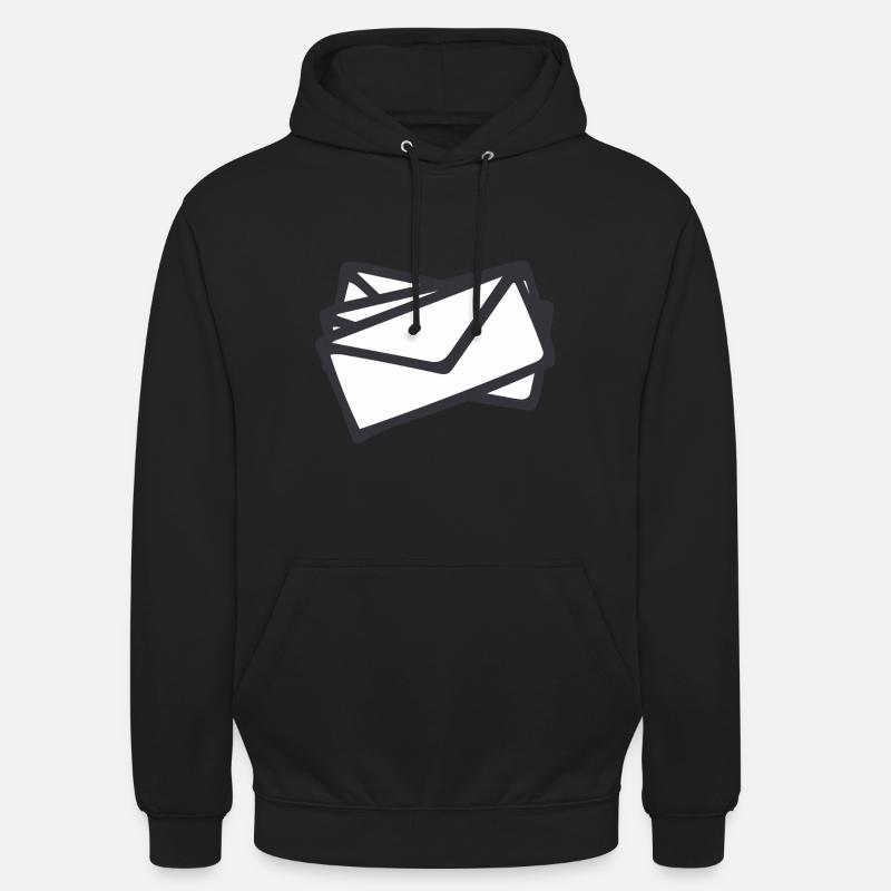 Briefe - Unisex Hoodie - Schwarz