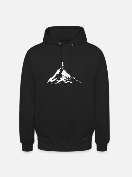 Ziege - Berg - (6) - Unisex Hoodie - Schwarz