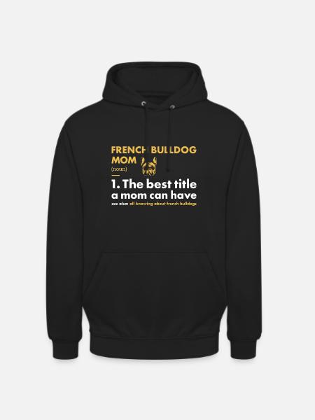 French Bulldog Mom Definition - Unisex Hoodie - black