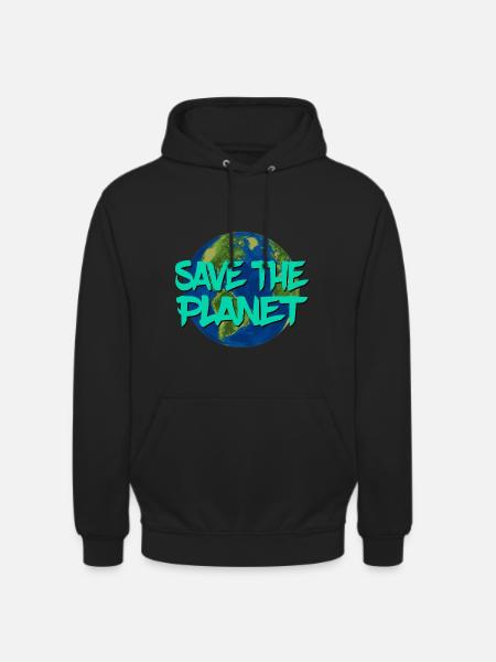 Save the planet - Unisex Hoodie - black