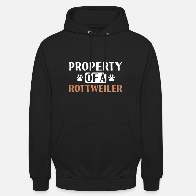Propriété D’A Rottweiler - Sweat-shirt à capuche unisexe - noir