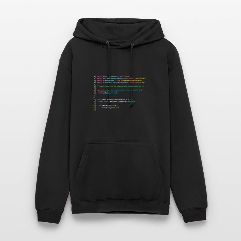 Programmers code in React Unisex Hoodie