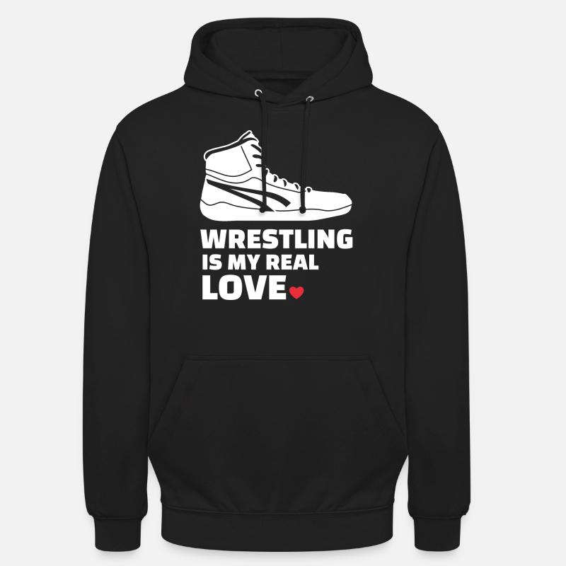 J’adore la lutte - Sweat-shirt à capuche unisexe - noir