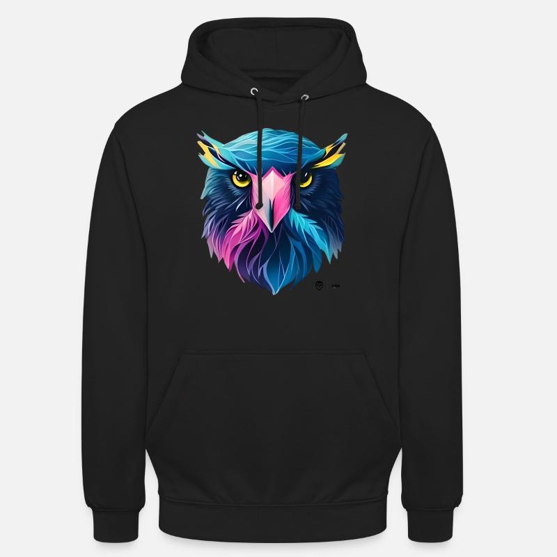 En forme de bouclier - Sweat-shirt à capuche unisexe - noir