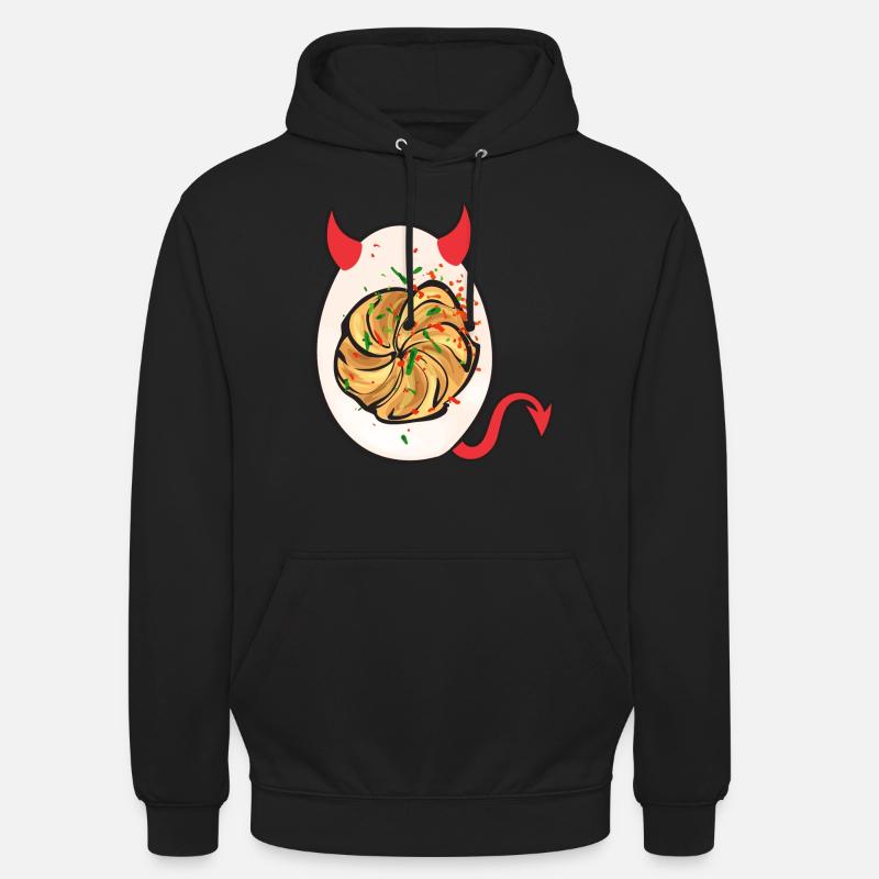 Gefüllte Eier Deviled Eggs - Unisex Hoodie - Schwarz