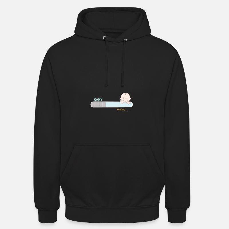 grossesse - Sweat-shirt à capuche unisexe - noir