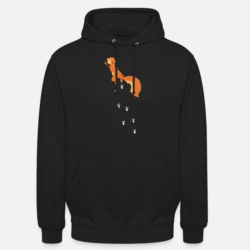 Climbing squirrel rodent squirrel - Unisex Hoodie - black