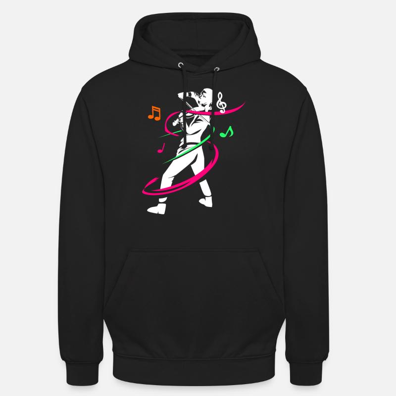 Cadeau violon violon violon - Sweat-shirt à capuche unisexe - noir