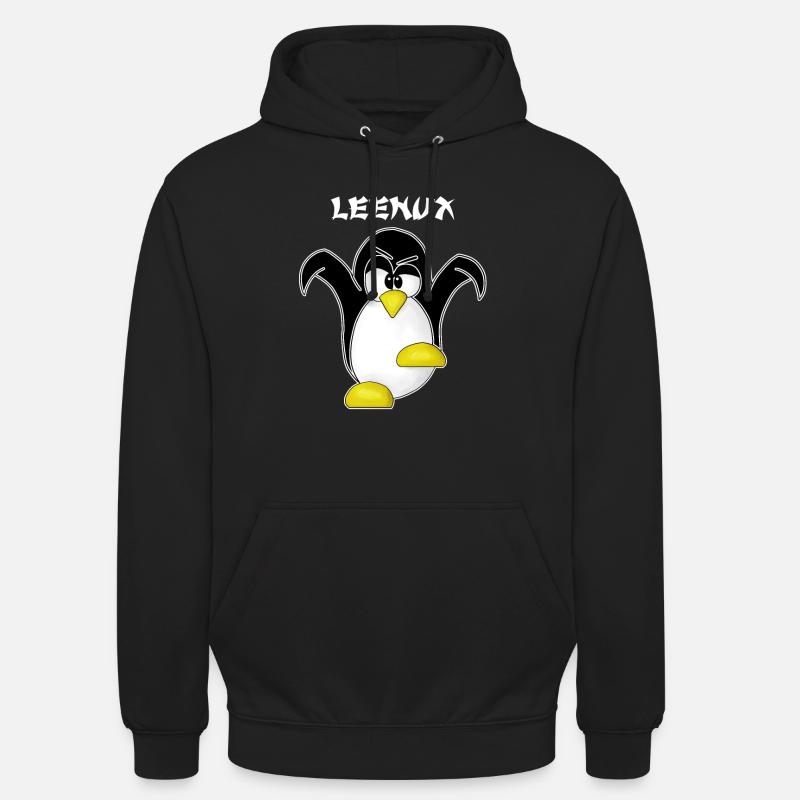 Linux Computer Nerd Geek Cadeau Admin. Informatique - Sweat-shirt à capuche unisexe - noir
