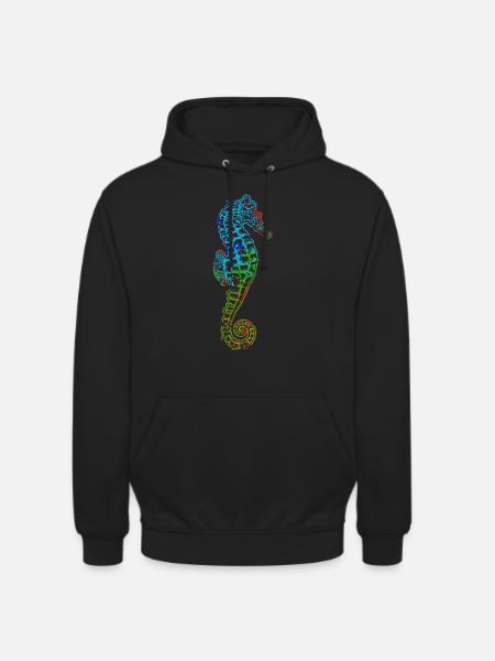 Hippocampe Seahorse - Sweat-shirt à capuche unisexe - noir