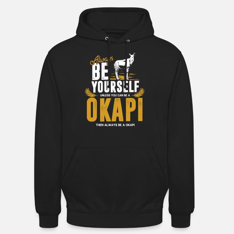 okapi - Sweat-shirt à capuche unisexe - noir