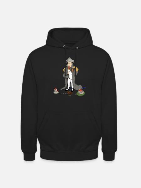 Funny Napoleon Bonaparte tegneserie tegneserie - Hættetrøje unisex - sort