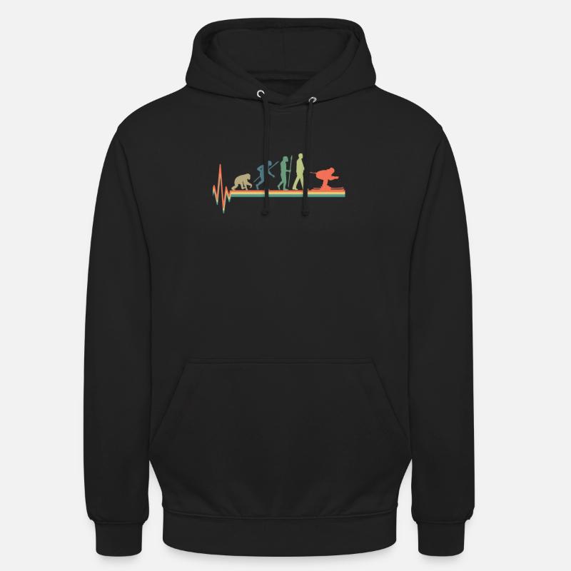 Evolution Ski Vintage Retro - Sweat-shirt à capuche unisexe - noir