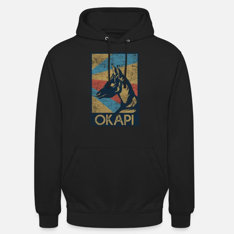 Okapi Geschenk - Unisex Hoodie - Schwarz