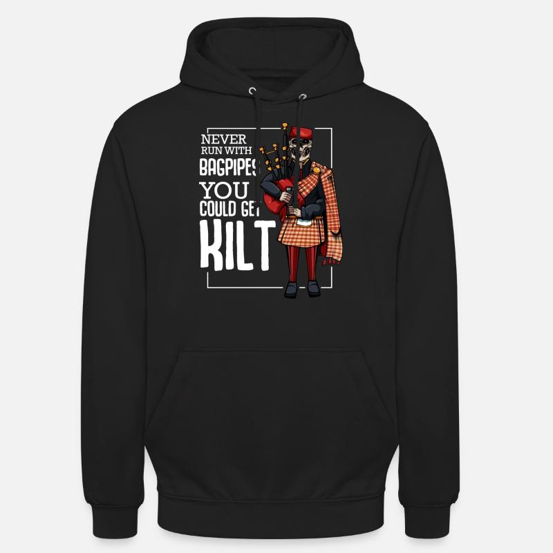 cornemuses - Sweat-shirt à capuche unisexe - noir