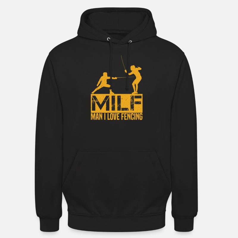 Fechten Mann Liebe - Unisex Hoodie - Schwarz
