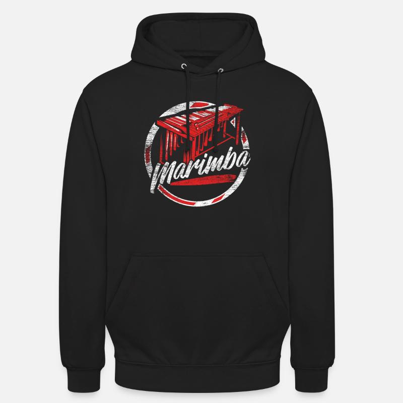 Cadeau Marimba - Sweat-shirt à capuche unisexe - noir