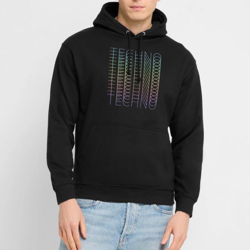 techno techno techno Sweat-shirt à capuche unisexe