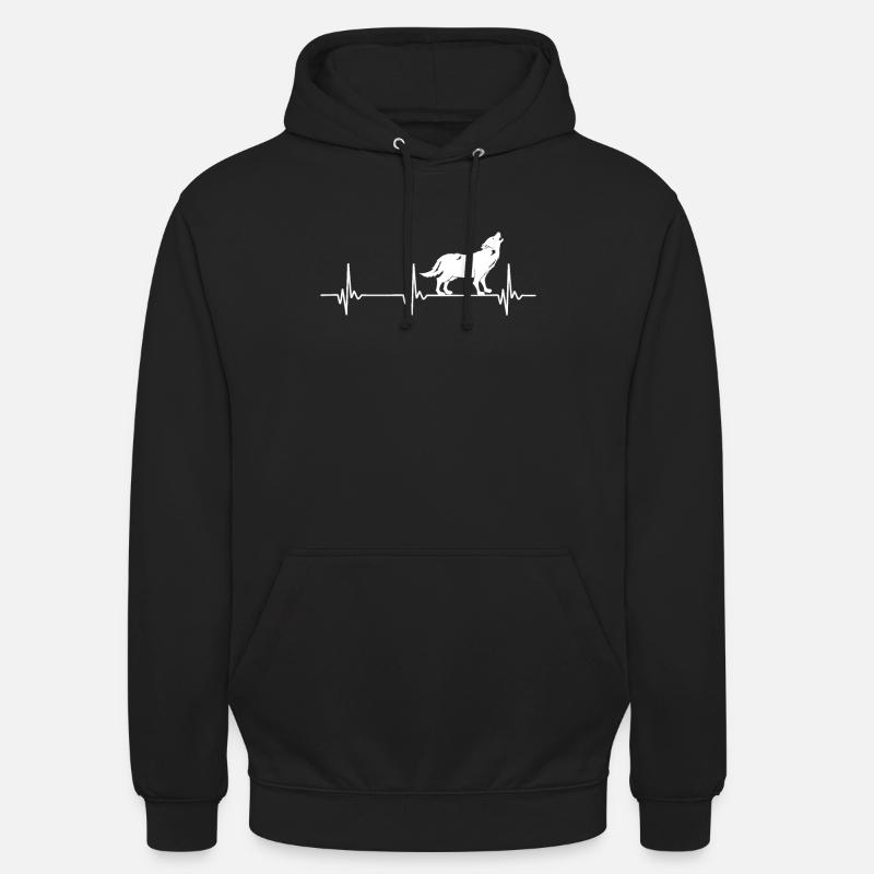wolf - Unisex Hoodie - black