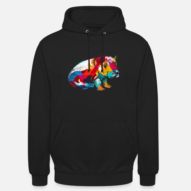 Nilpferd - Unisex Hoodie - Schwarz