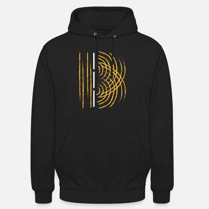 DOPPELSPALT EXPERIMENT - Unisex Hoodie - Schwarz