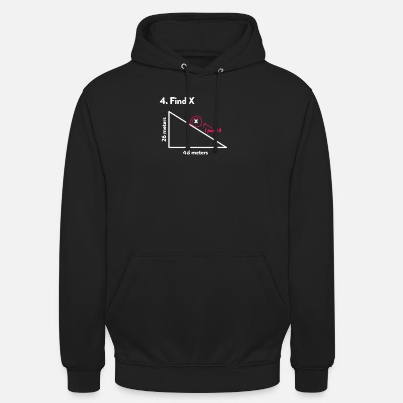 Cadeau de l'école de mathématiques - Sweat-shirt à capuche unisexe - noir