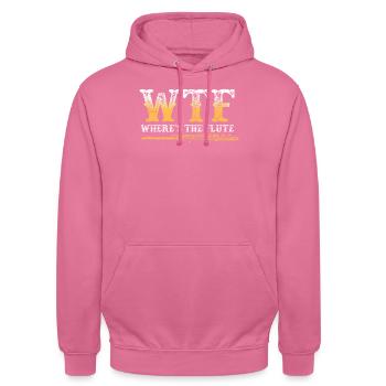 Flûte - Sweat-shirt à capuche unisexe - rose - Devant - Alina (178cm) & Michal (187cm)