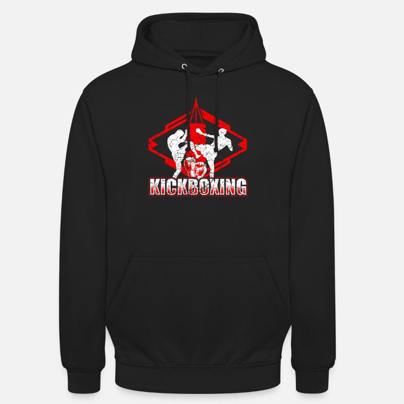 Kickboxen Kickboxer - Unisex Hoodie - Schwarz