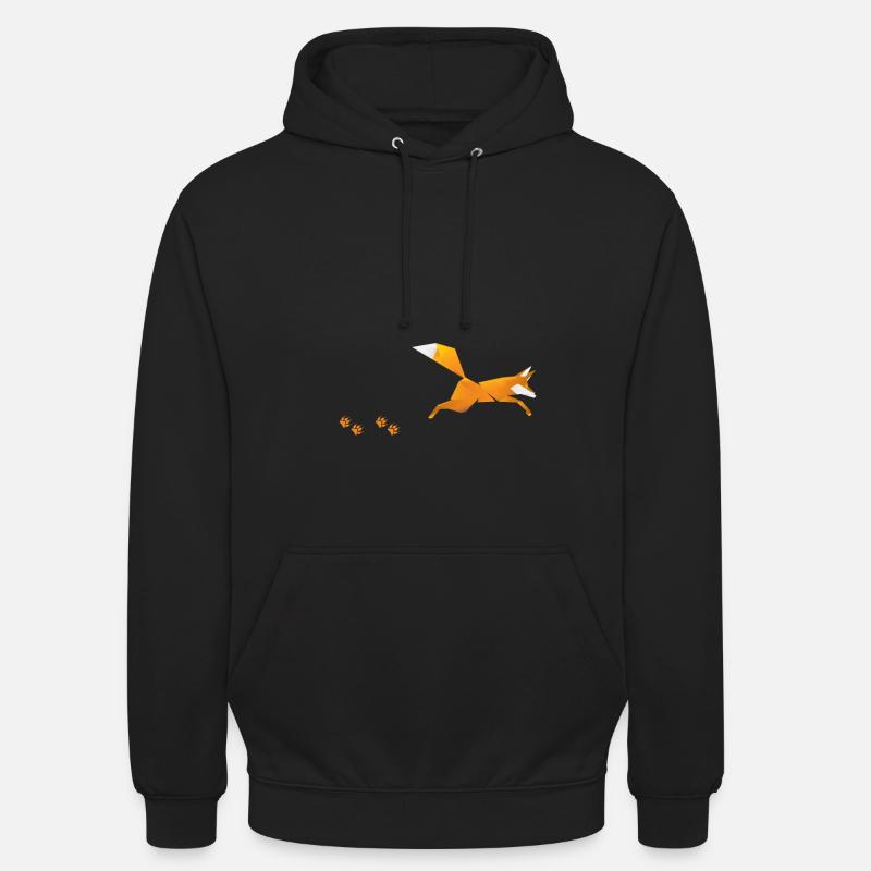 Fuchs Tier Geschenk - Unisex Hoodie - Schwarz