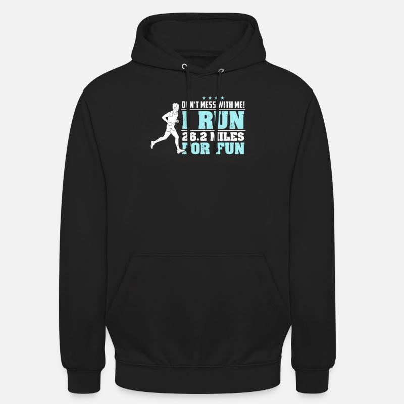Camicia da maratona divertente Runner Marathon - Felpa con cappuccio unisex - nero