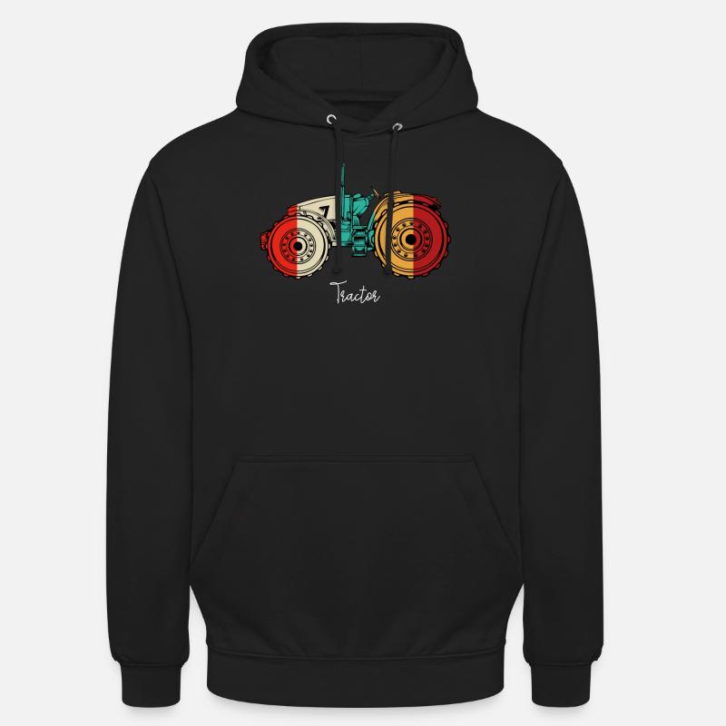 tracteur - Sweat-shirt à capuche unisexe - noir
