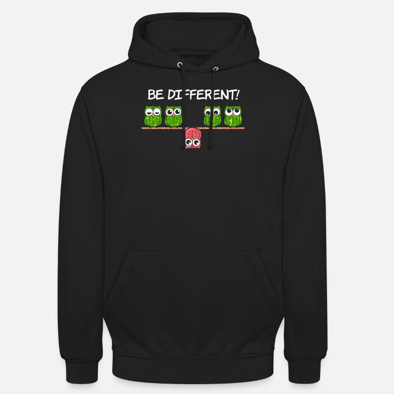 Different Unique Unique Unique Different - Unisex Hoodie - black