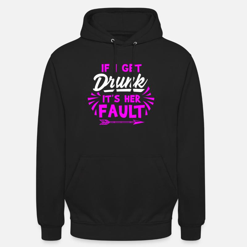 Drunk guilt, gift drunk alcohol - Unisex Hoodie - black
