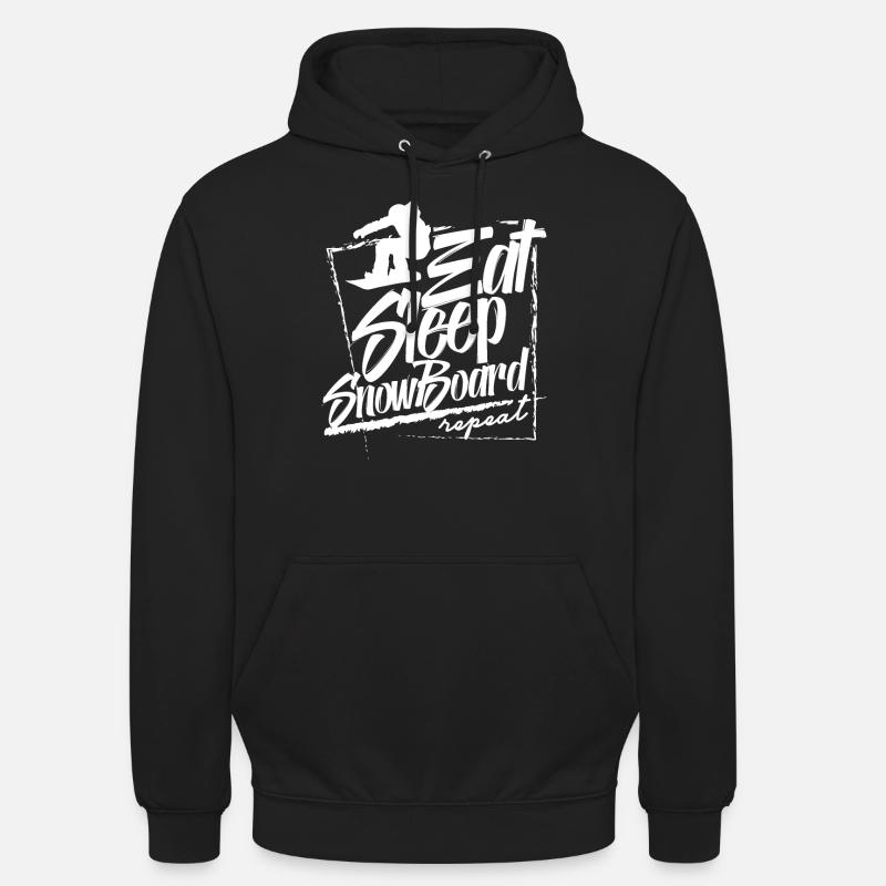 Snowboarding Snowboarder Snowboarding Boarder - Sweat-shirt à capuche unisexe - noir