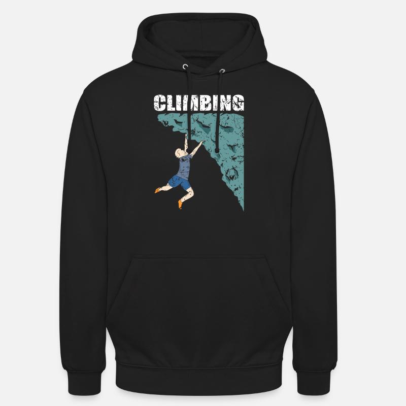 Climbing Climbing Climber Climber - Unisex Hoodie - black