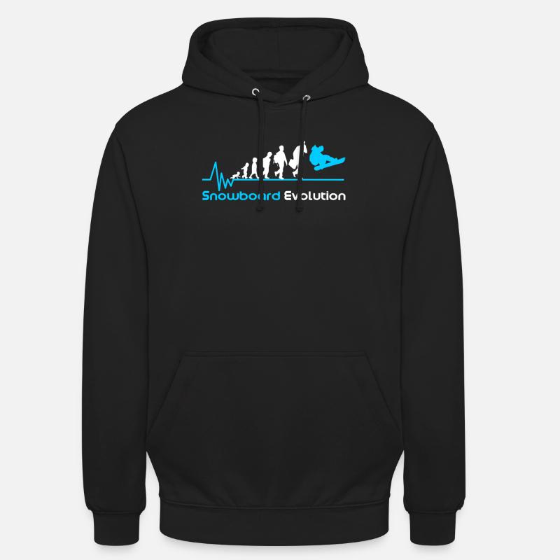 Snowboard evolution birth - Unisex Hoodie - black