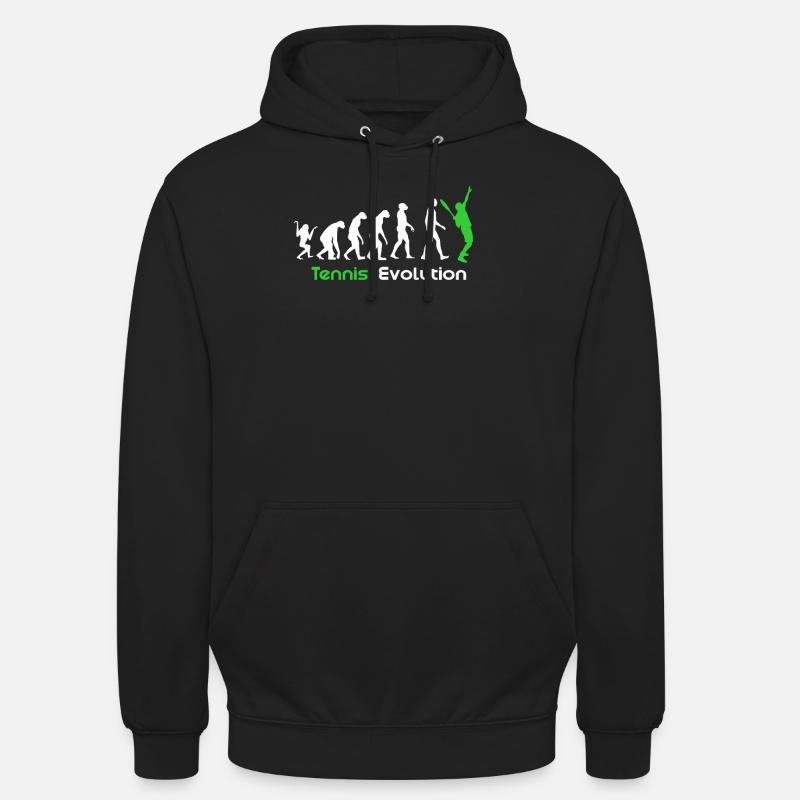 Tennis Evolution - Sweat-shirt à capuche unisexe - noir