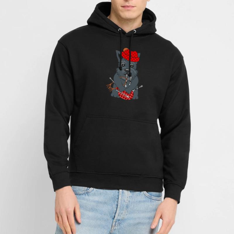 Bagpipe Scottish Terrier bagpipe bulkhead Unisex Hoodie