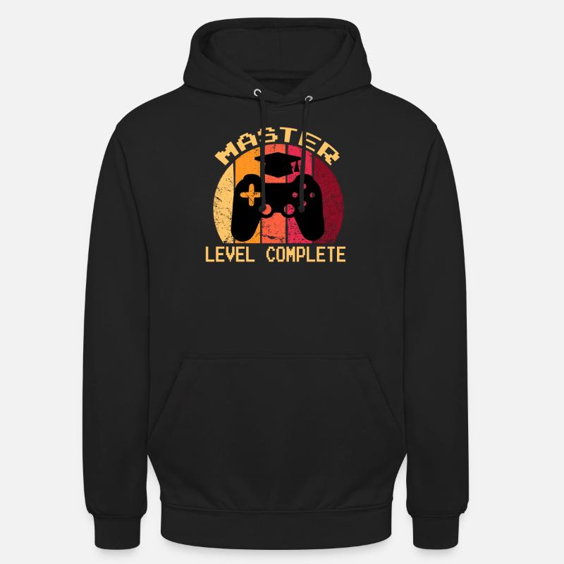 Niveau Master Diplôme Complet - Sweat-shirt à capuche unisexe - noir