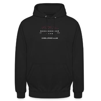 Der Nolan Film - Unisex Hoodie - Schwarz - Vorne - Alina (178cm) & Michal (187cm)