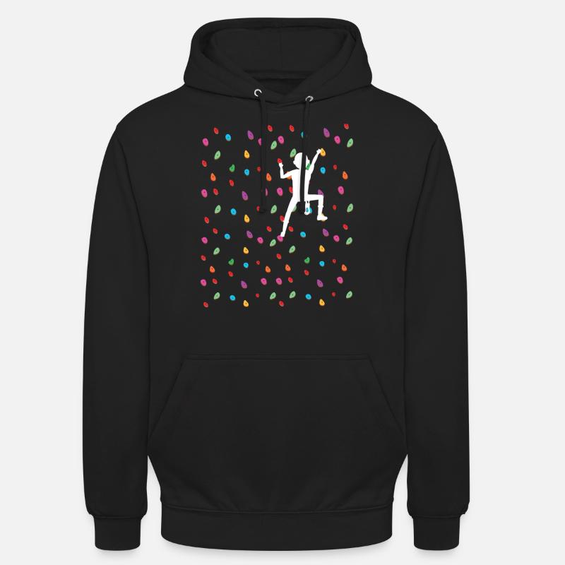 Climbing Bouldering Climbing Wall Boulder Gift Idea - Unisex Hoodie - black