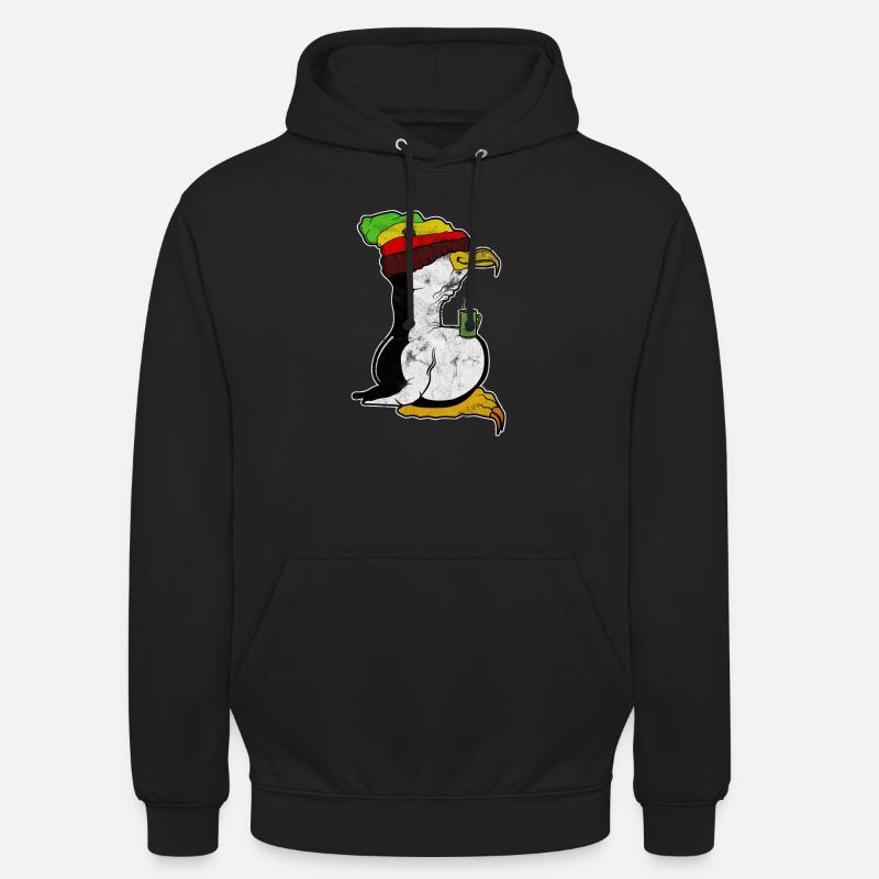 Tux Linux Pinguin Kaffee Pause Computer Nerd Retro Unisex Hoodie