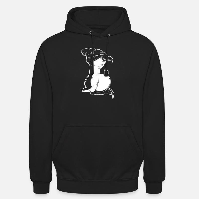 Tux Linux Pinguin Kaffee Pause Computer Freak Nerd - Unisex Hoodie - Schwarz