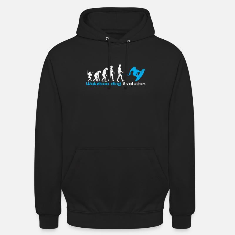 Evolution du wakeboard - Sweat-shirt à capuche unisexe - noir