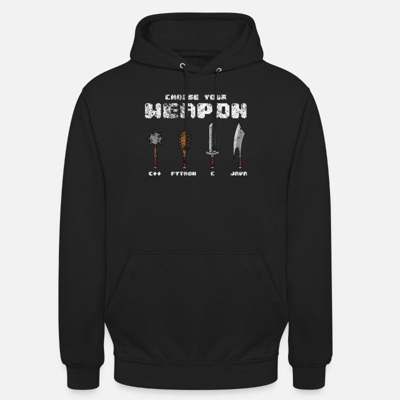 C++ Phyton C Java Software Programmer Coder Witz Unisex Hoodie